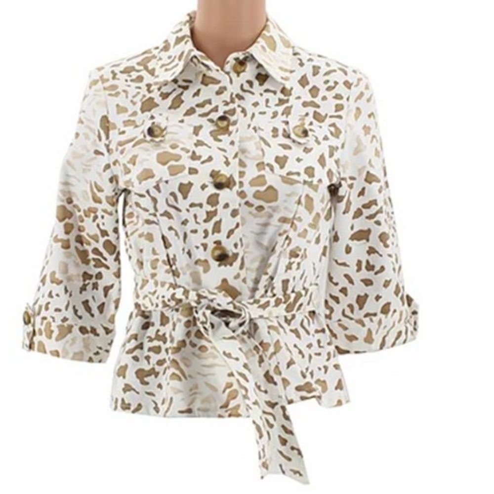 Animal Print Light Weight Jacket